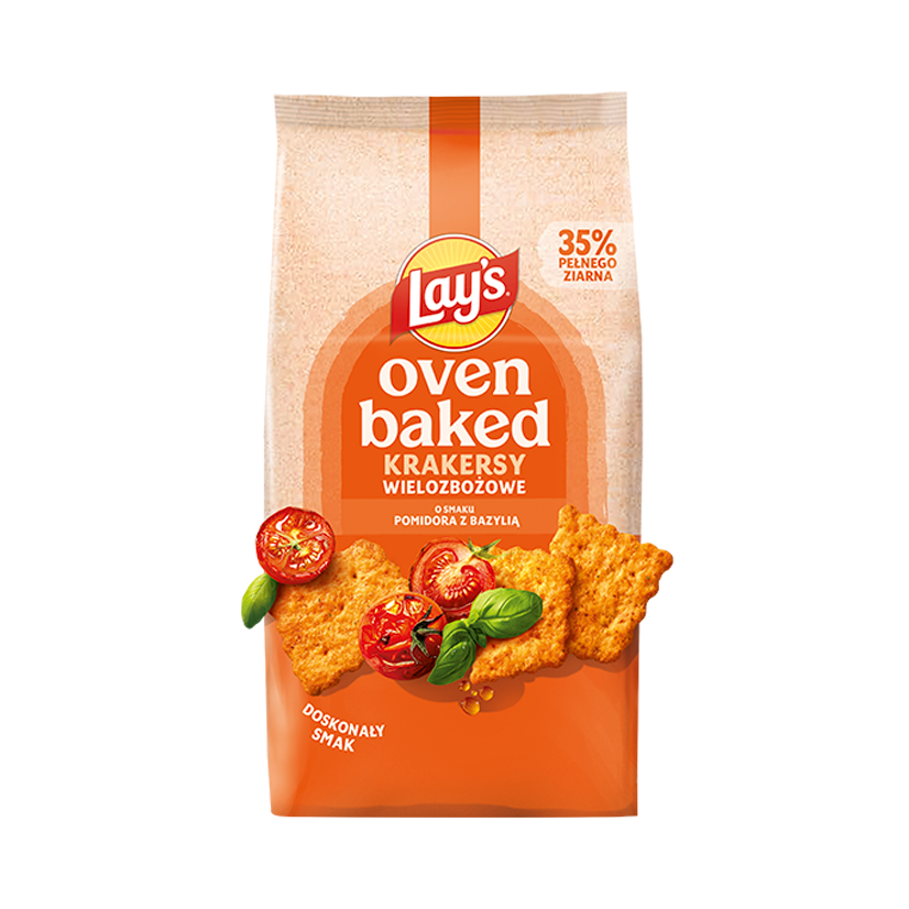 Lay's Oven Baked Krakersy Pomidor z Bazylią