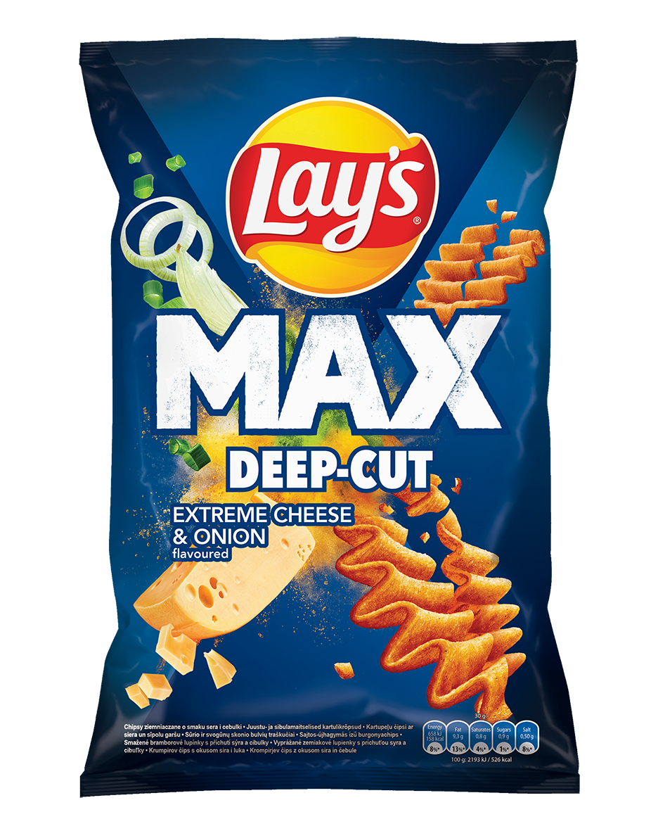 Lay's Max Deep-Cut Cheese & Onion